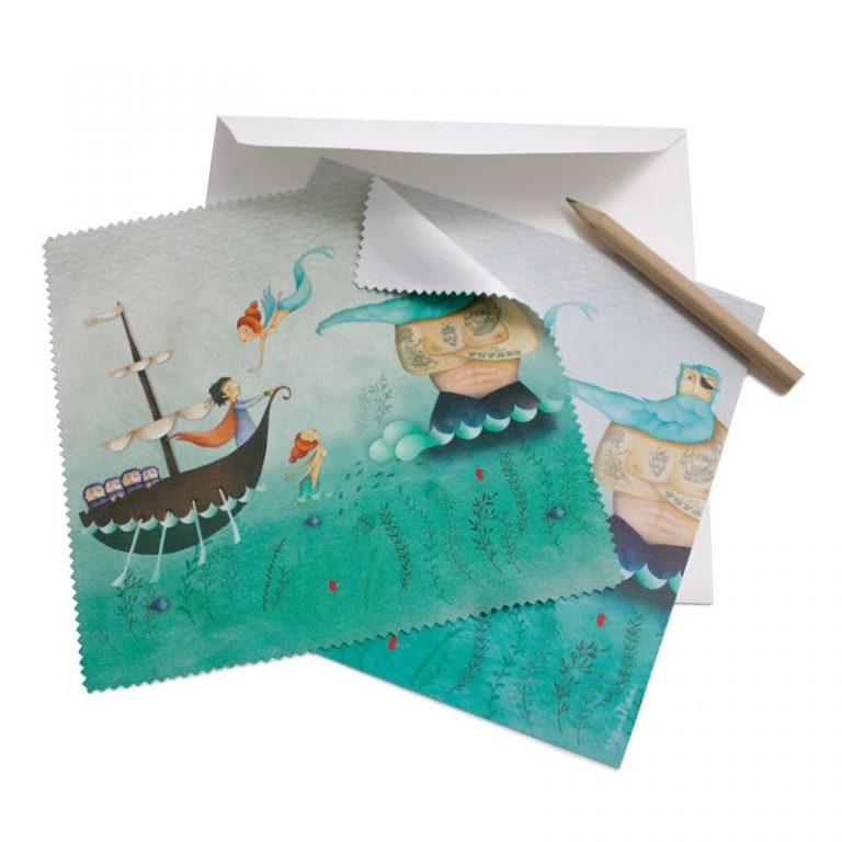 CARTE ET MICROFIBRE ILLUSTREE ULYSSE