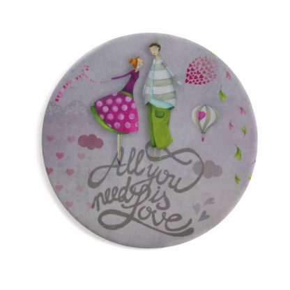 MIROIR DE POCHE ALL YOU NEED IS LOVE