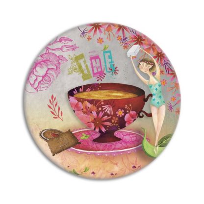 MIROIR DE POCHE TEA TIME