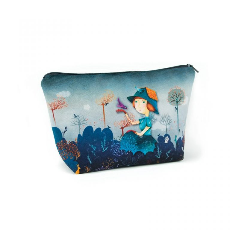 TROUSSE MAQUILLAGE DAM'OISEAUX BLEU