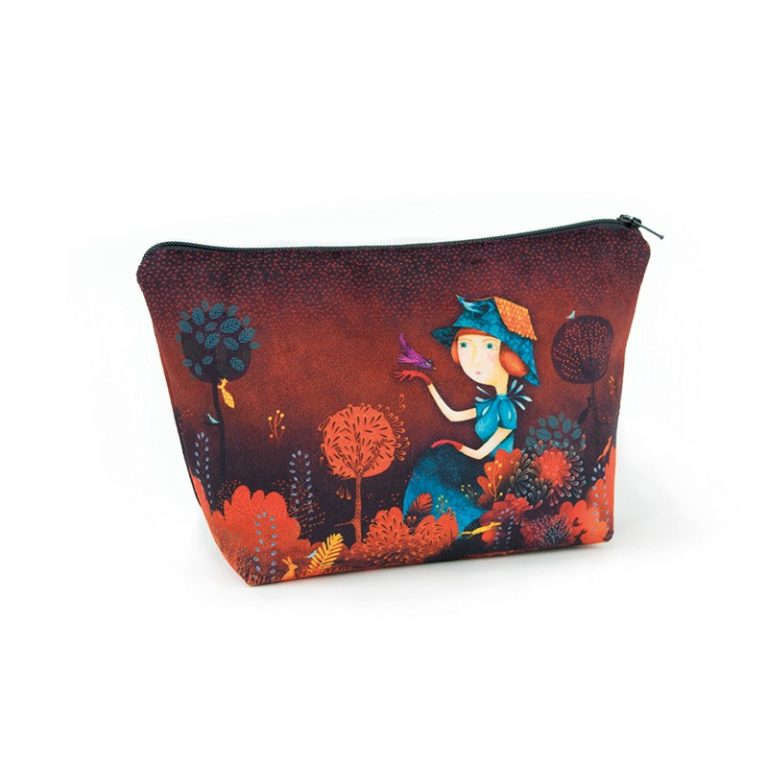 TROUSSE MAQUILLAGE DAM'OISEAUX CHOCOLAT