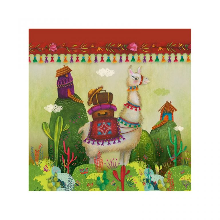 CARTE ET MICROFIBRE ILLUSTREE ALPAGA