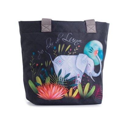CABAS CLAIR DE LUNE ELEPHANT
