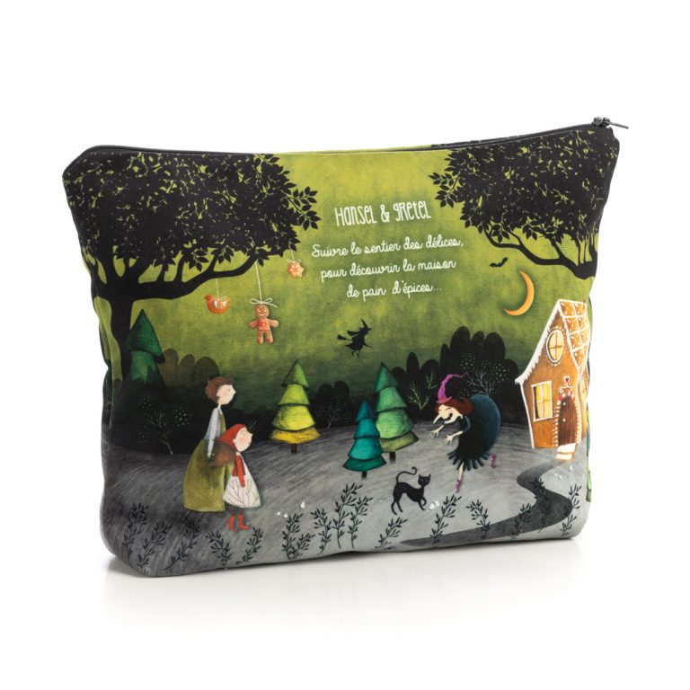 Trousse de toilette illustrée Hansel et Gretel