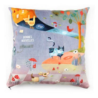 Kit à coudre coussin illustré Maison – Image 2