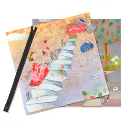 Kit à coudre coussin illustré Maison – Image 3