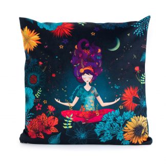 Coussin univers magique posture méditation format 40x40 cm