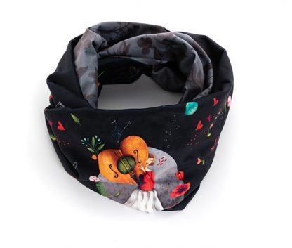 snood reversible melodie du coeur