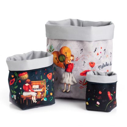 Trio corbeilles Mélodie du coeur