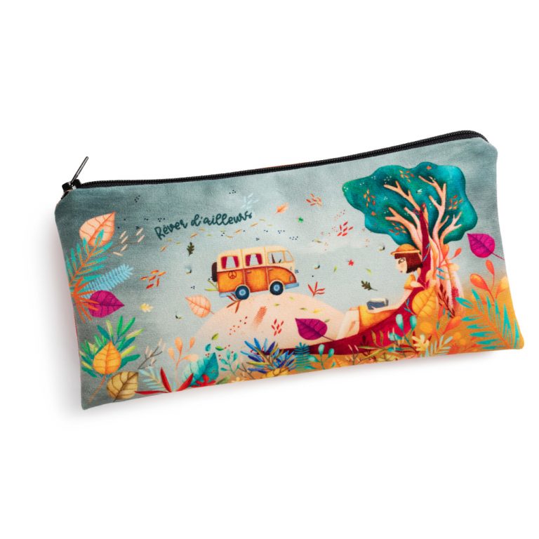 Trousse d'écolière roadtrip fabriquée en France