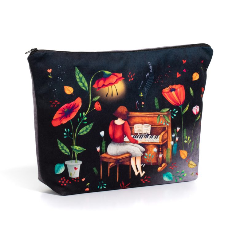 Trousse de toilette musicienne fabriquée en France