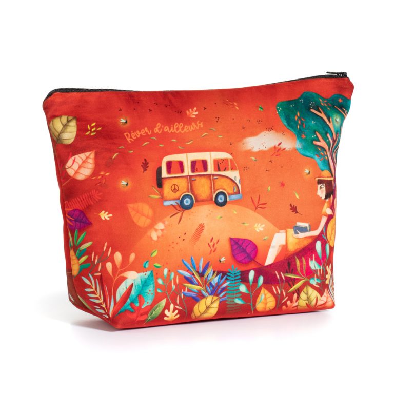Trousse de toilette roadtrip fabriquée en France