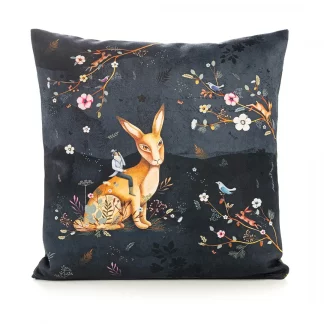 Coussin lapin carré 40x40cm