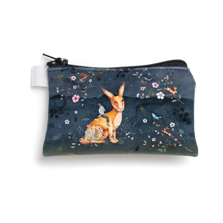 Porte monnaie avec une illustration de lapin
