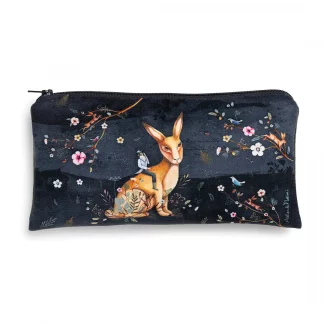Trousse d'écolière lapin fabriquée en France