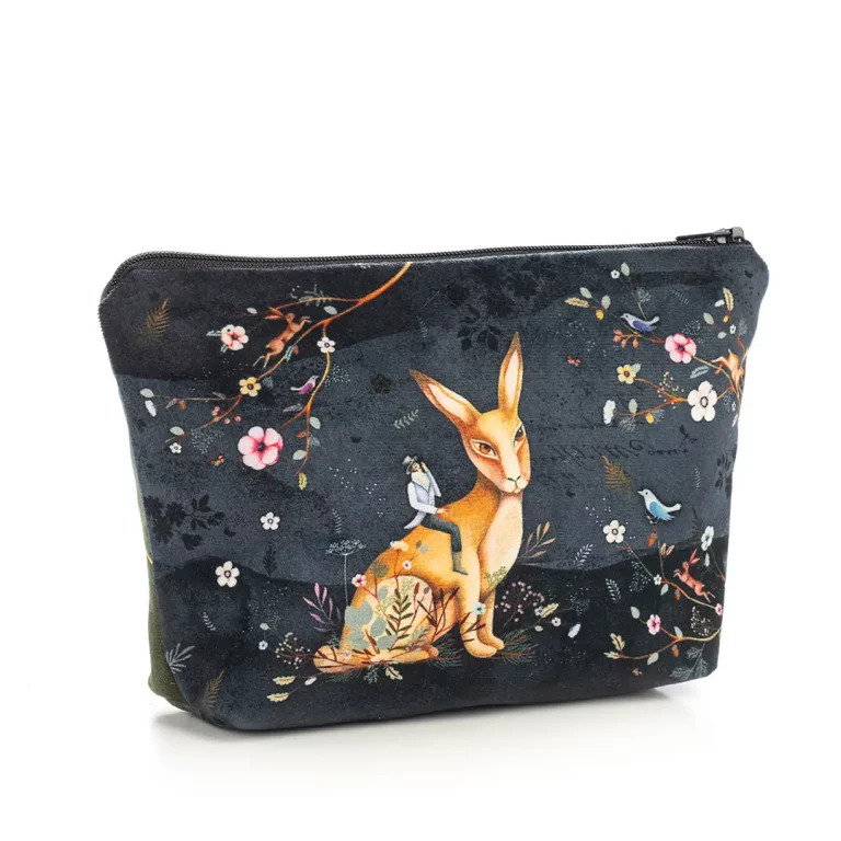 Trousse maquillage Murmure Sauvage Trousse de maquillage lapin fabriquée en France