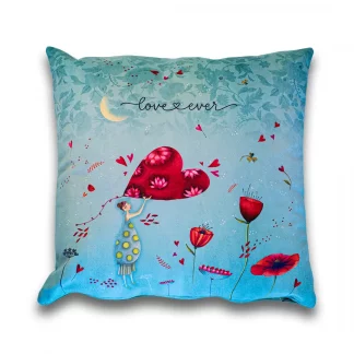 Kit à coudre coussin illustré Lovever
