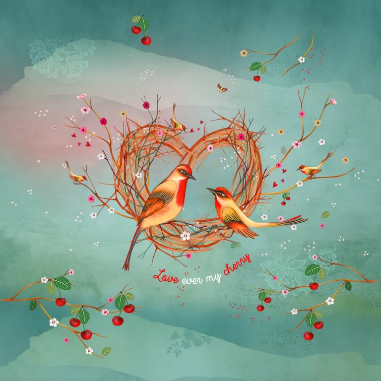 Carte et microfibre lovever my cherry