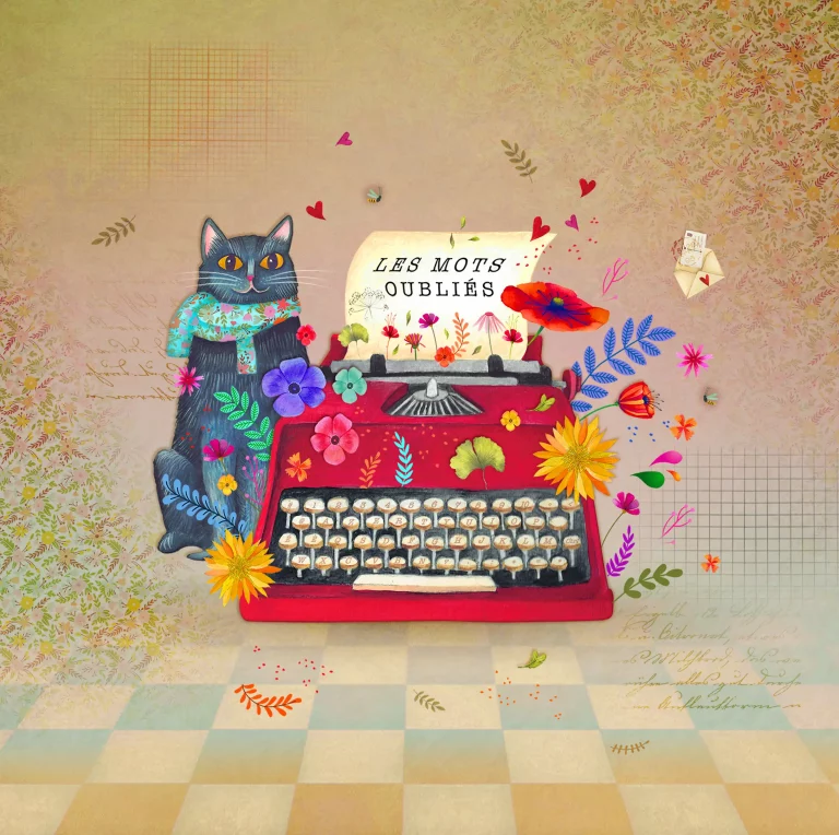 Carte et microfibre Les mots oubliés